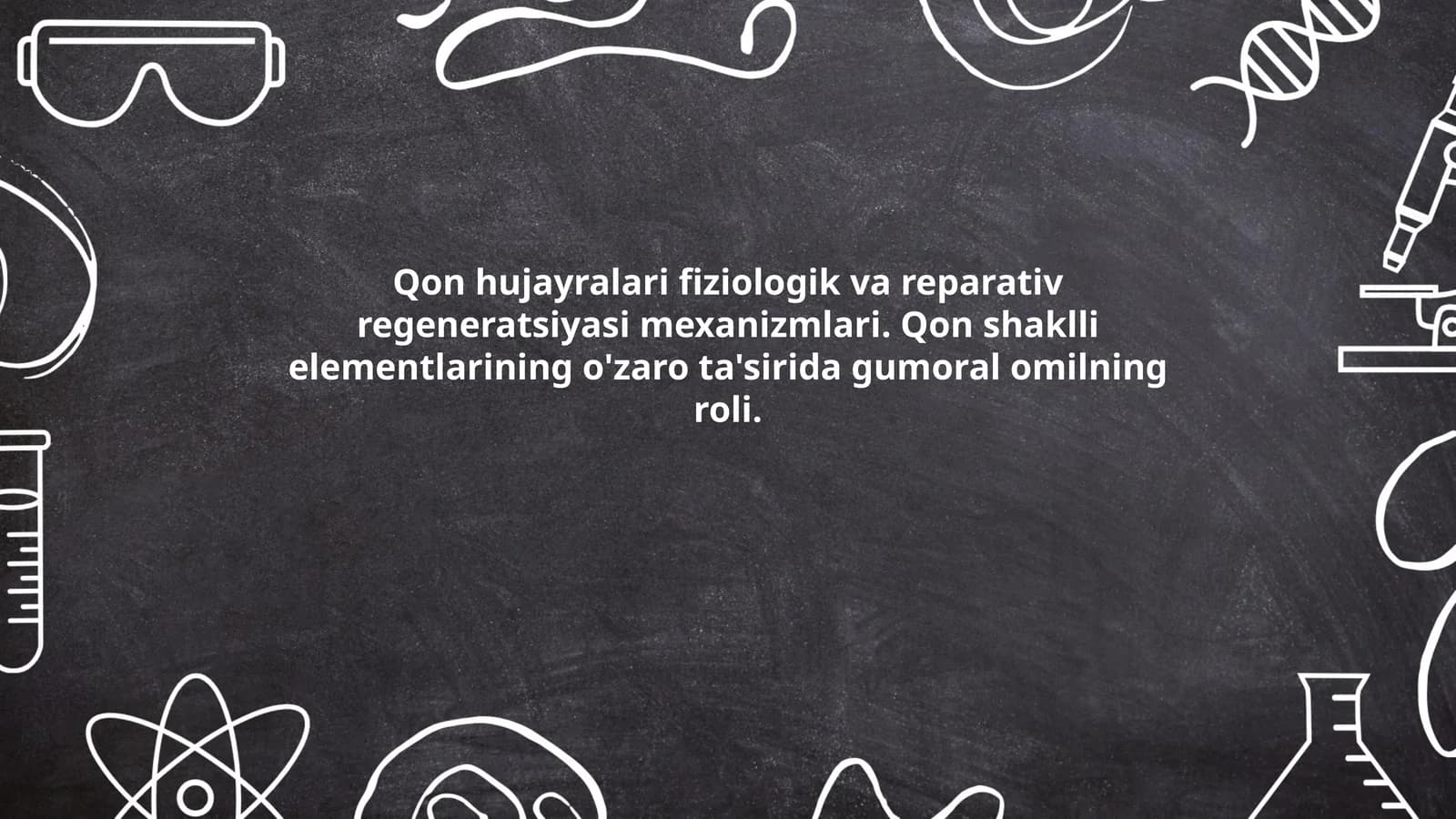 Qon hujayralari fiziologik va reparativ regeneratsiyasi mexanizmlari
