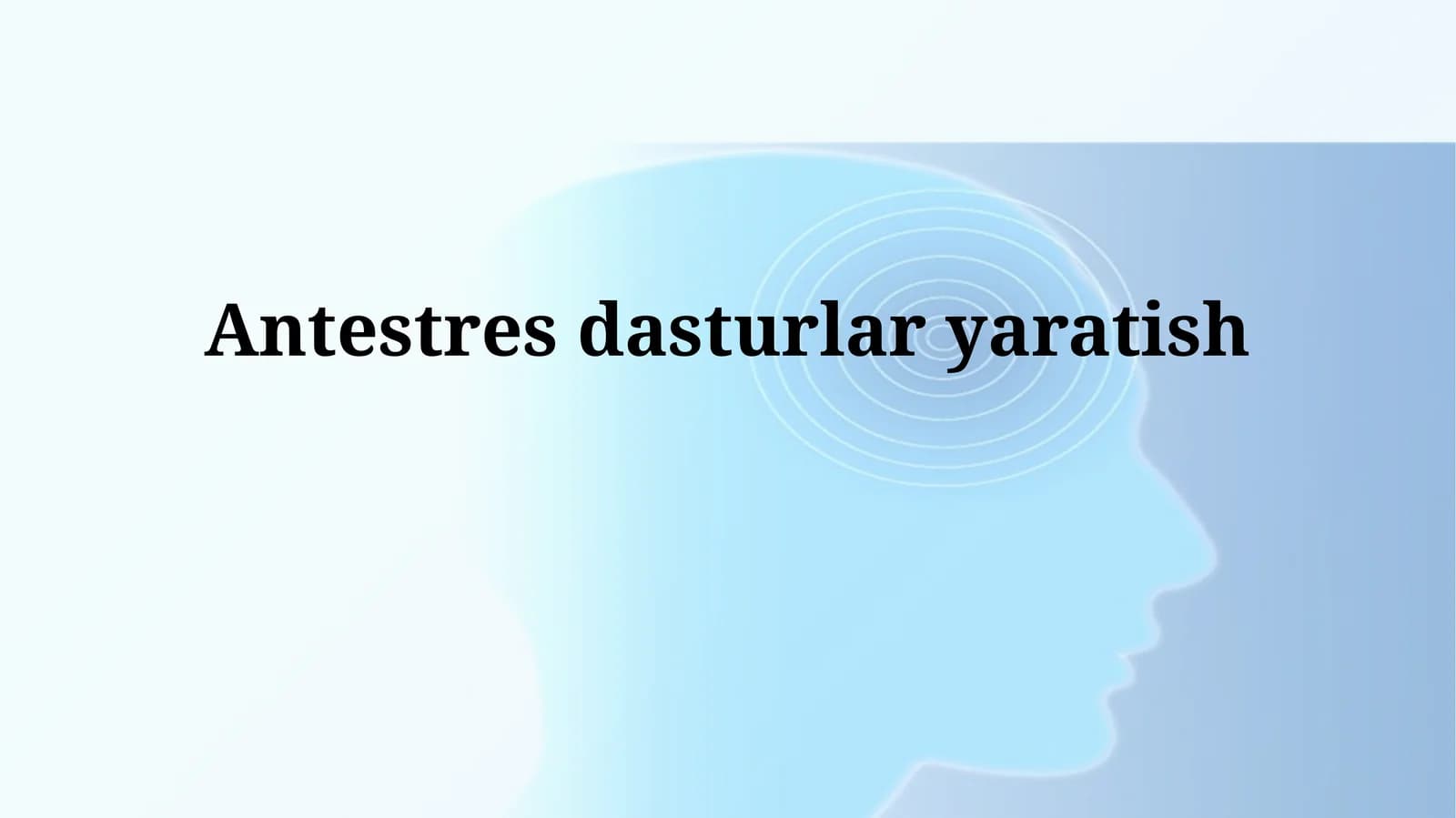 Antestresdasturlaryaratish
