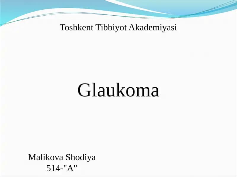 Glaukoma