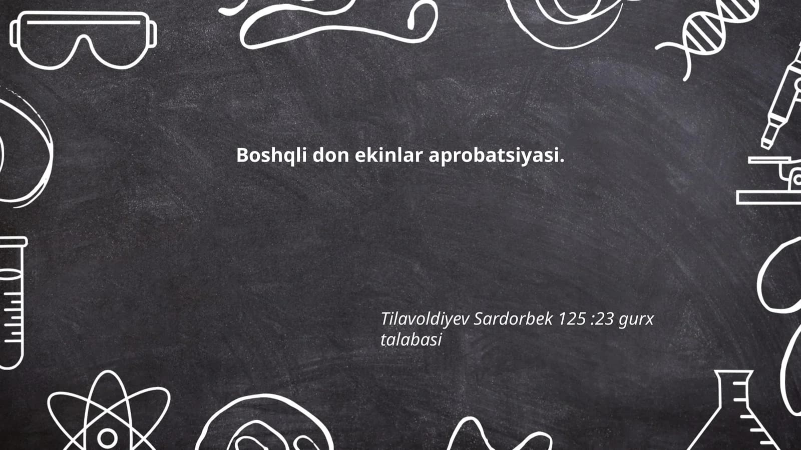 Boshqli don ekinlar aprobatsiyasi
