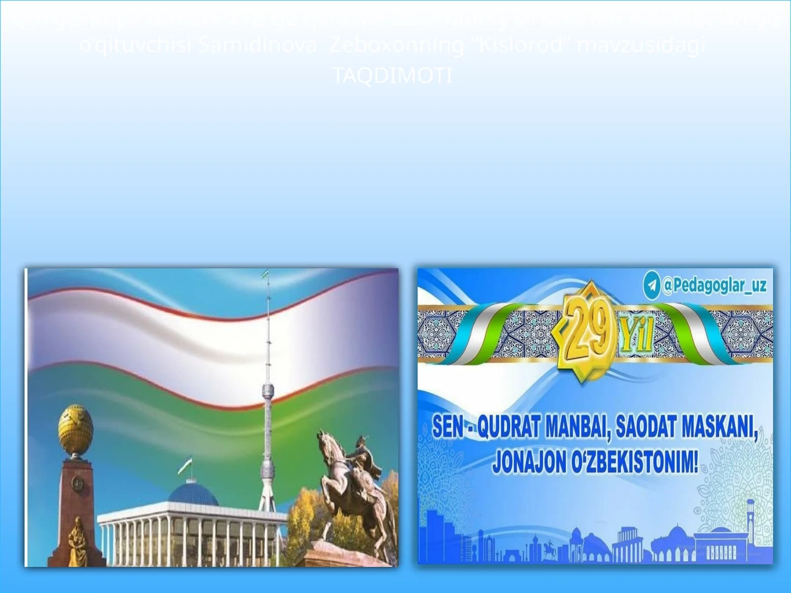 Kislorod Taqdimoti