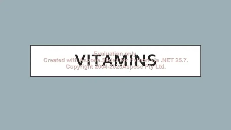 Vitamins