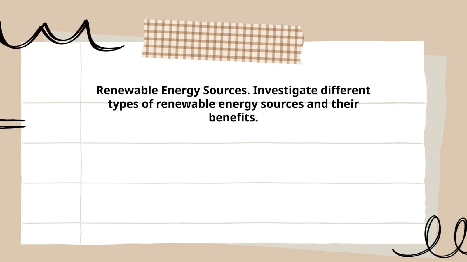 Renewable Energy Sources