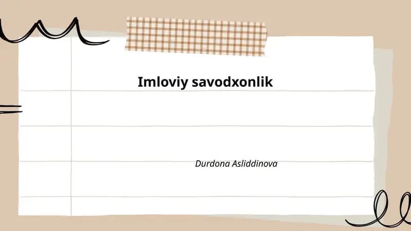 Imloviy savodxonlik