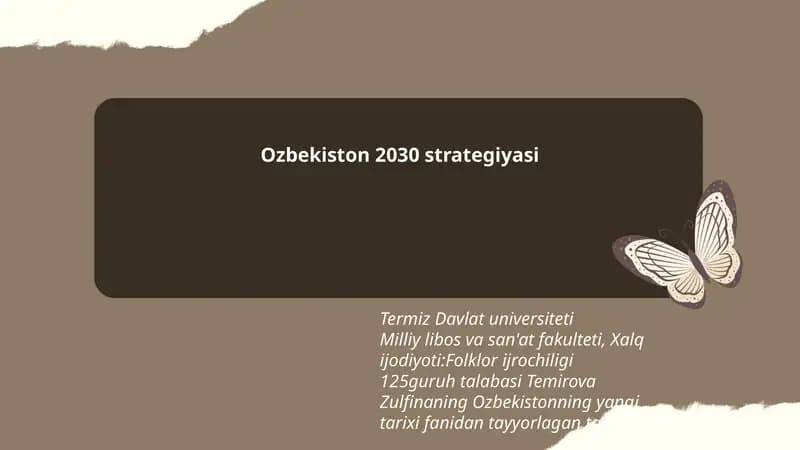 Ozbekiston 2030 strategiyasi
