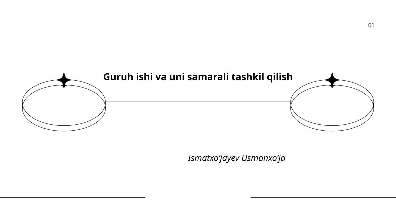 Guruh ishi va uni samarali tashkil qilish