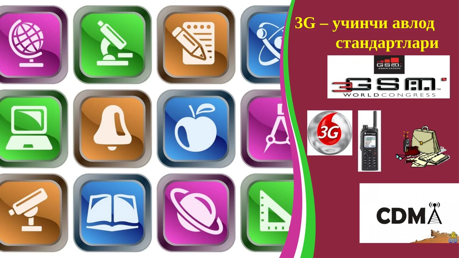 3G – учинчи авлод  стандартлари