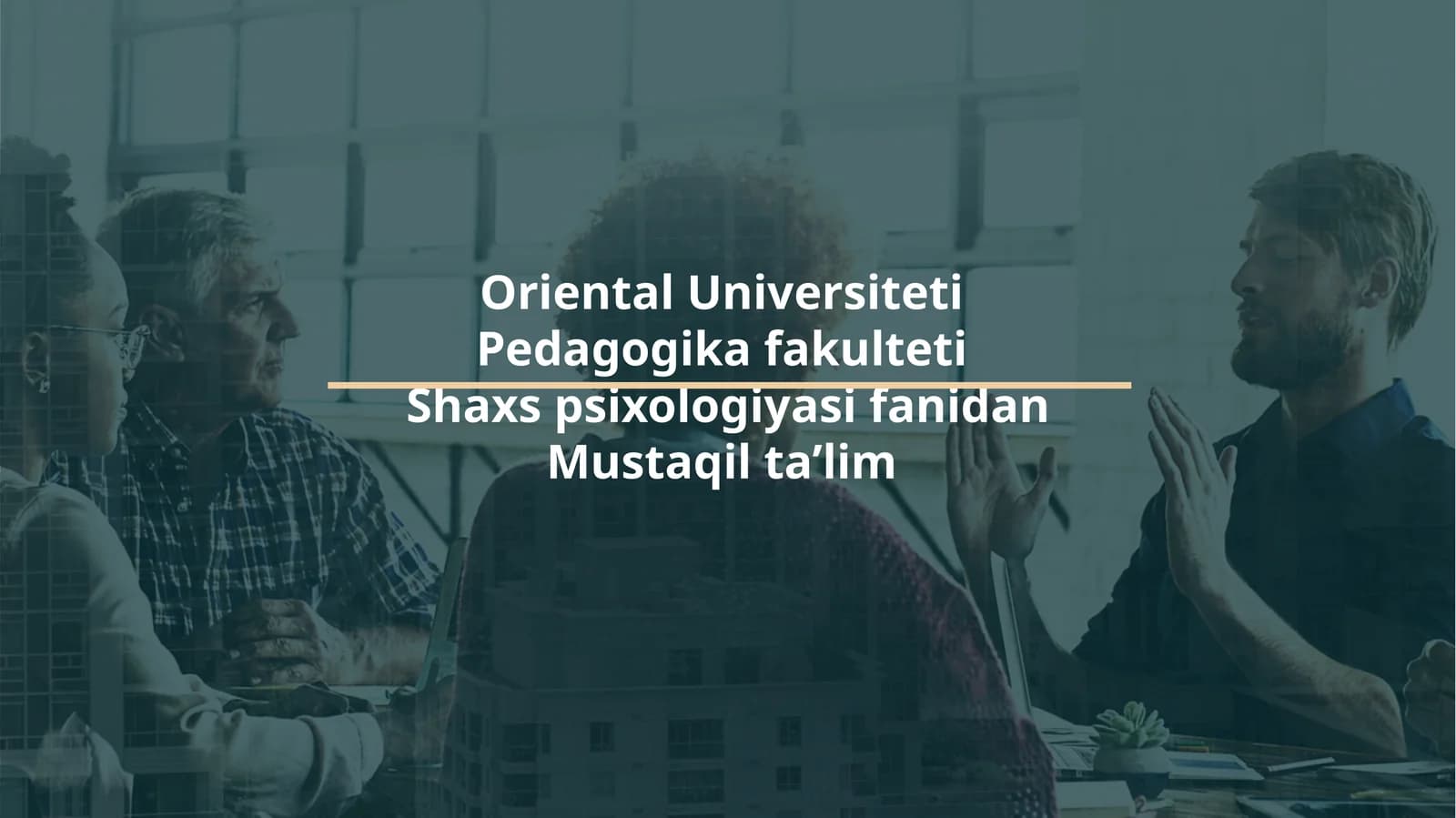 Erkinlik va javobgarlik jihatlarini shaxstanlantirishning o'lchami sifatida