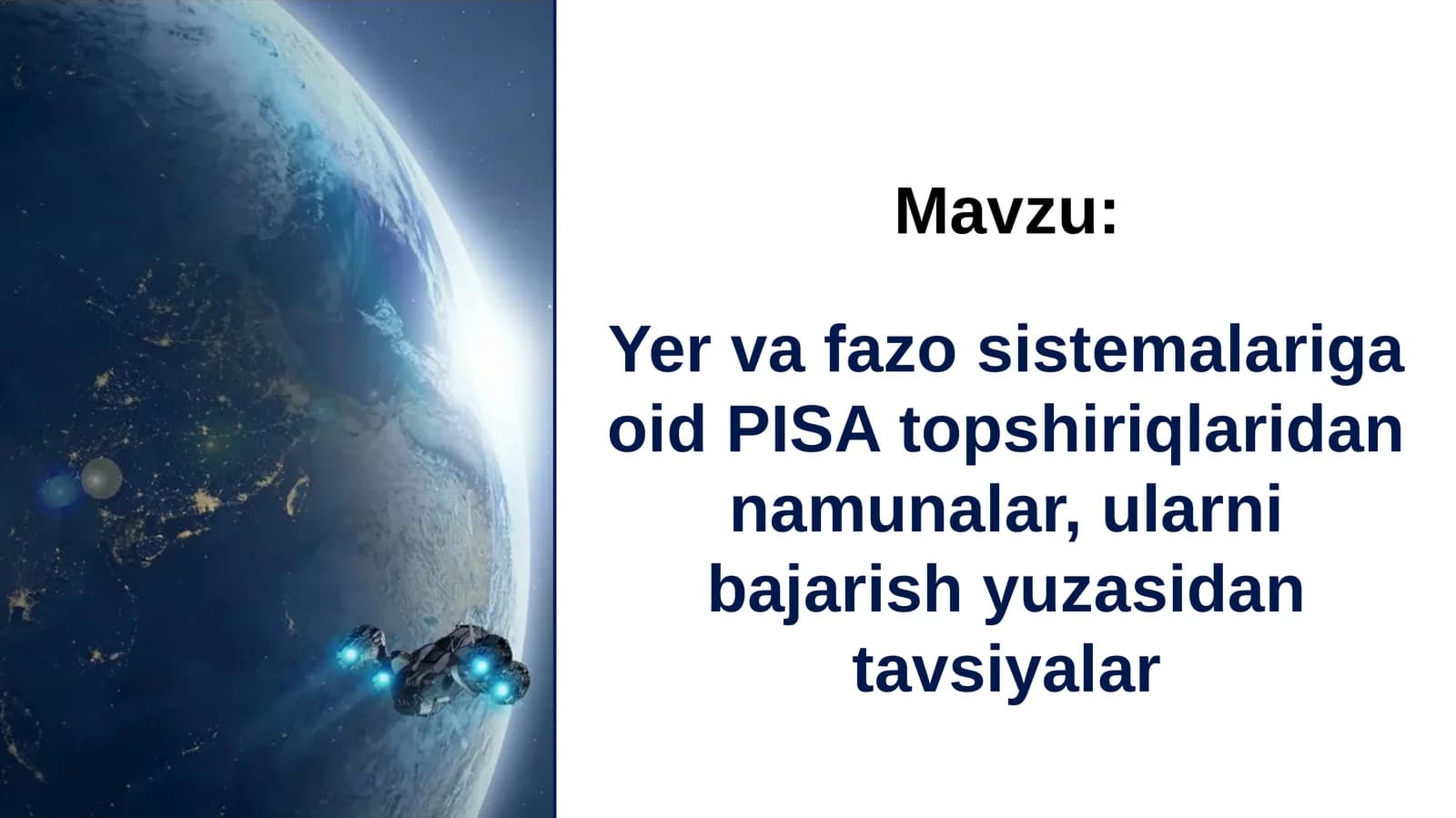 METEORITLAR VA KRATERLAR