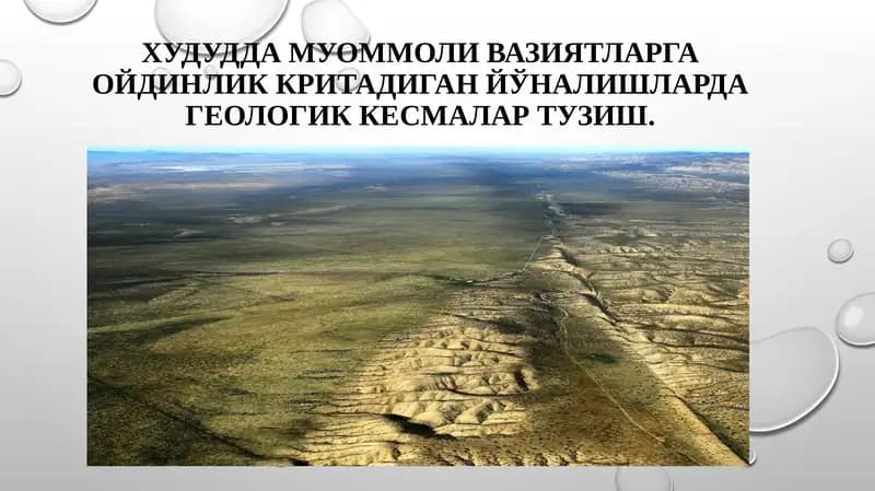 Hududning geologik xaritasi