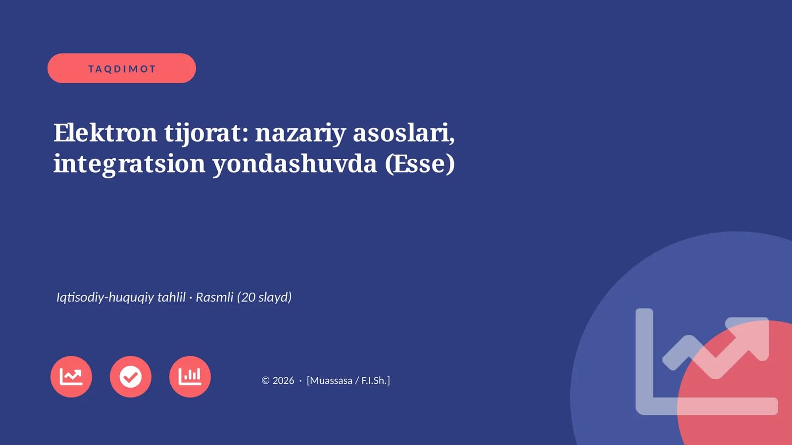 Elektron tijorat: nazariy asoslari, integratsion yondashuvda (Esse)