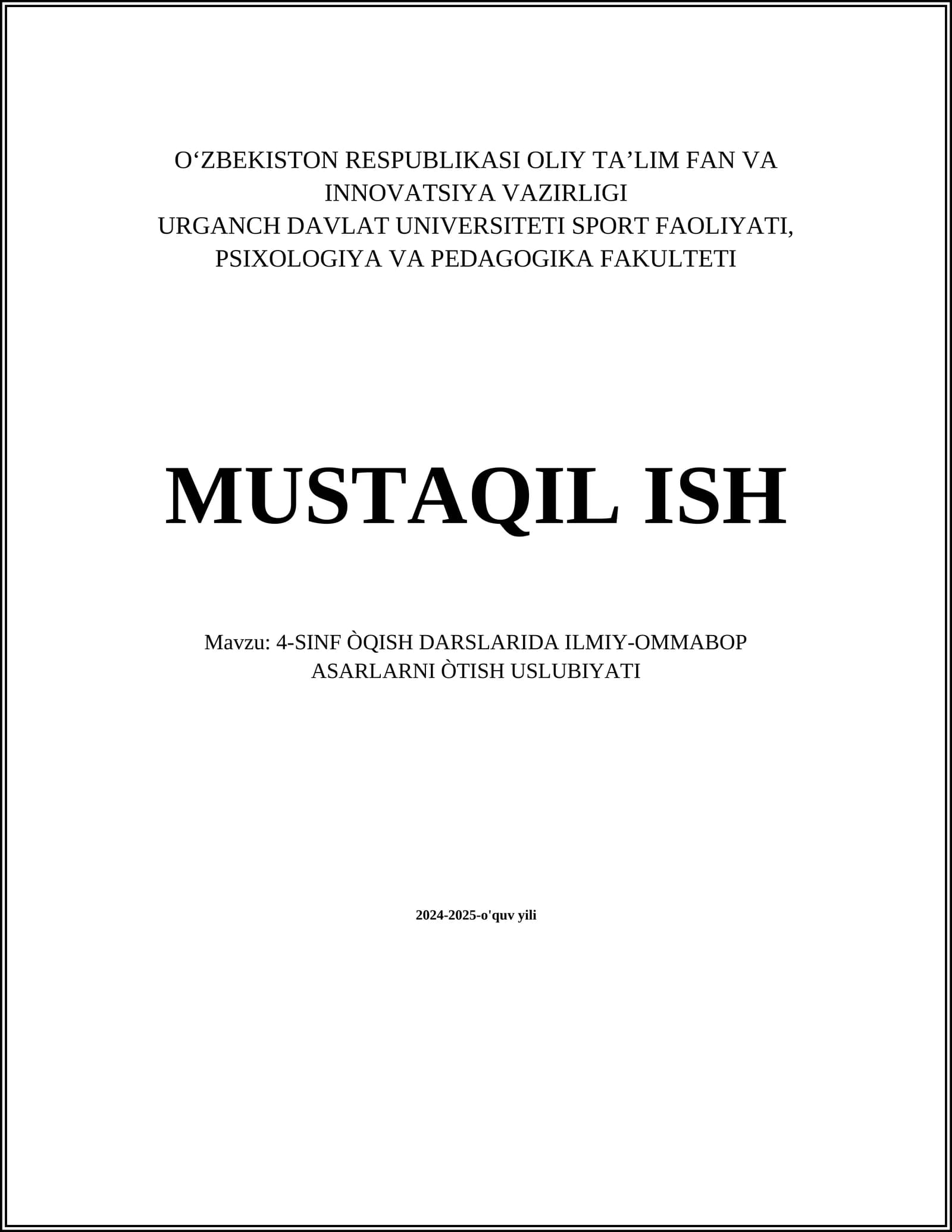 Ilmiy-ommabop asarlarning mazmunini tushuntirish