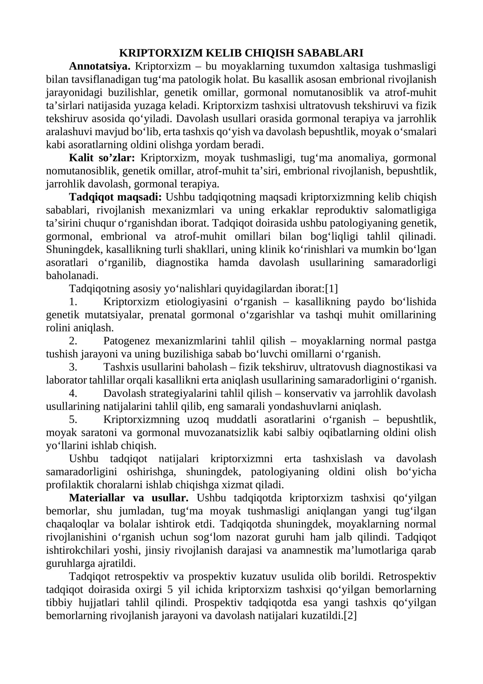 KRIPTORXIZM KELIB CHIQISH SABABLARI