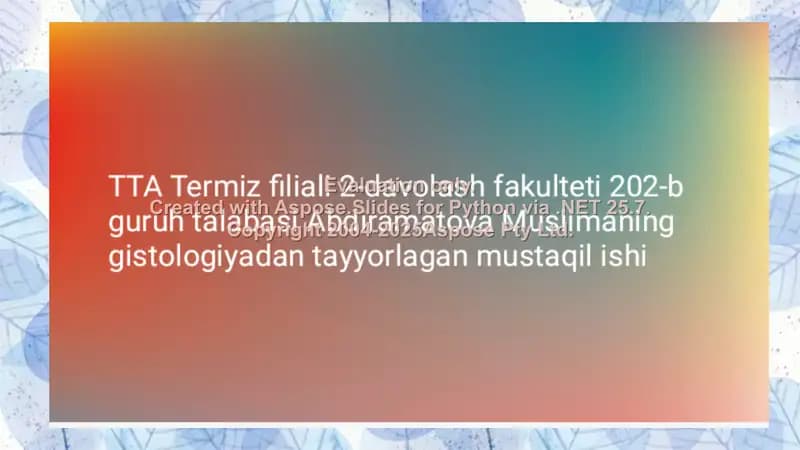 Biologiya fanidan elektron darslik