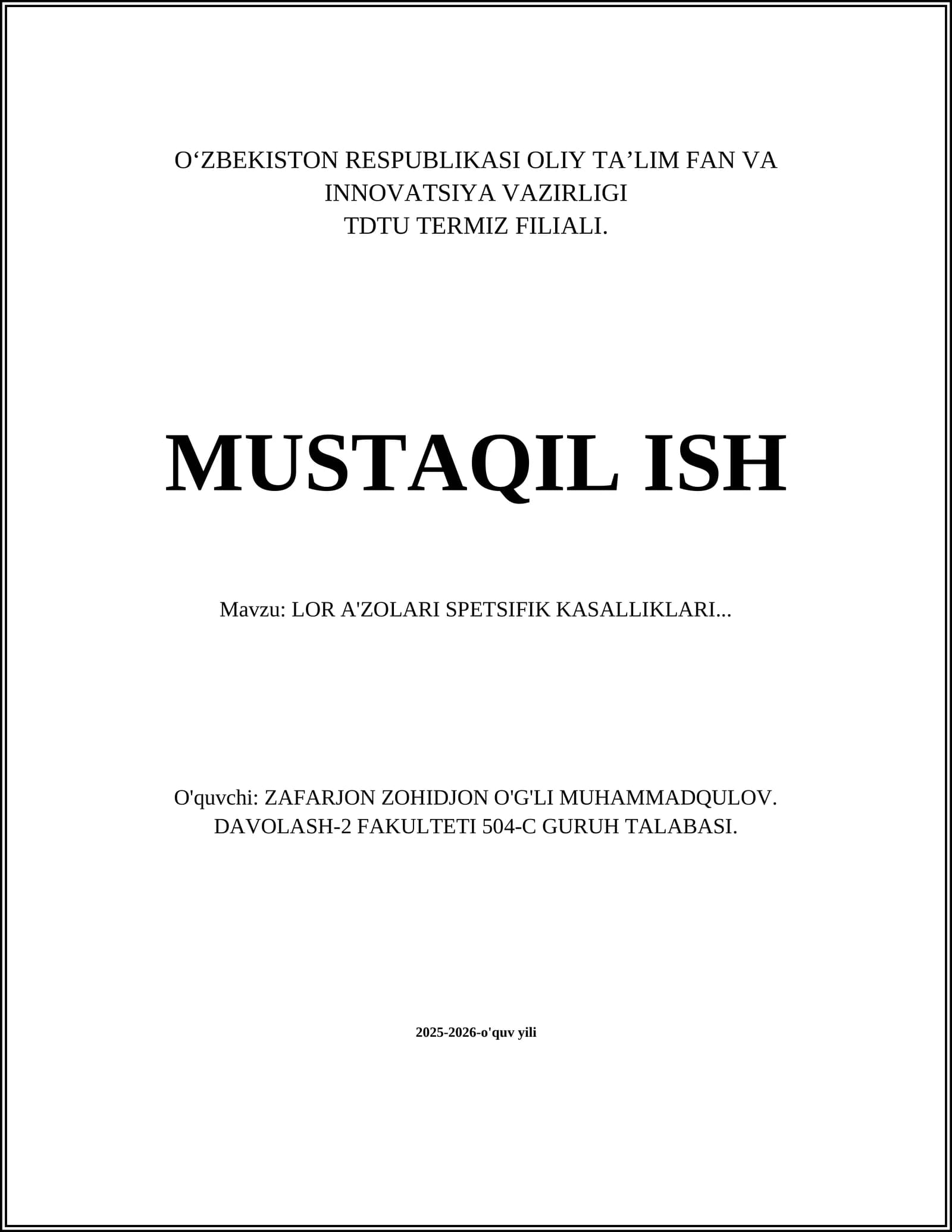 Burun Difteriyasi