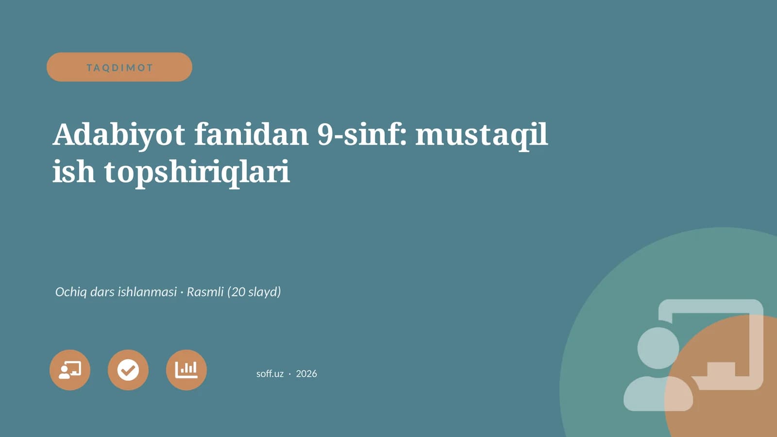 Adabiyot fanidan 9-sinf: mustaqil ish topshiriqlari