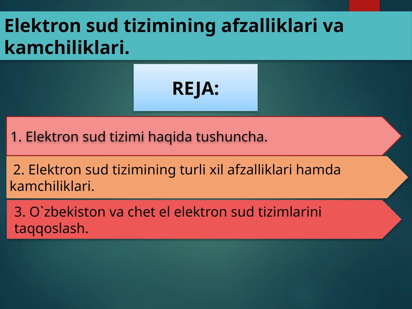 Elektron sud tizimi haqida tushuncha