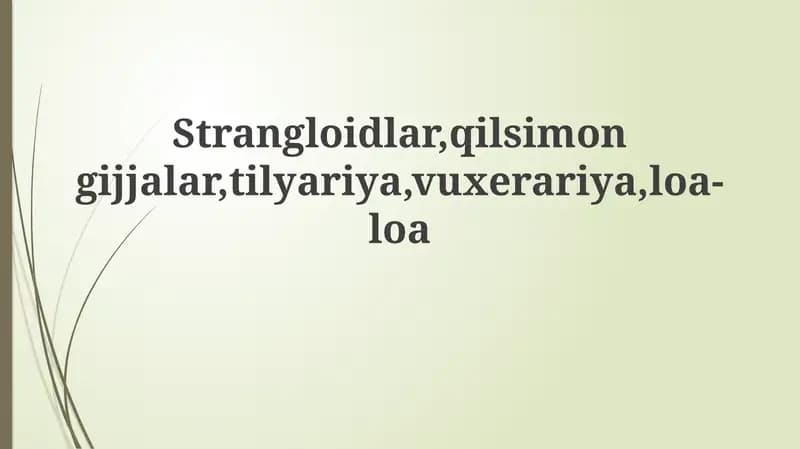 Davolash, Profilaktika, Asoratlar va Prognoz
