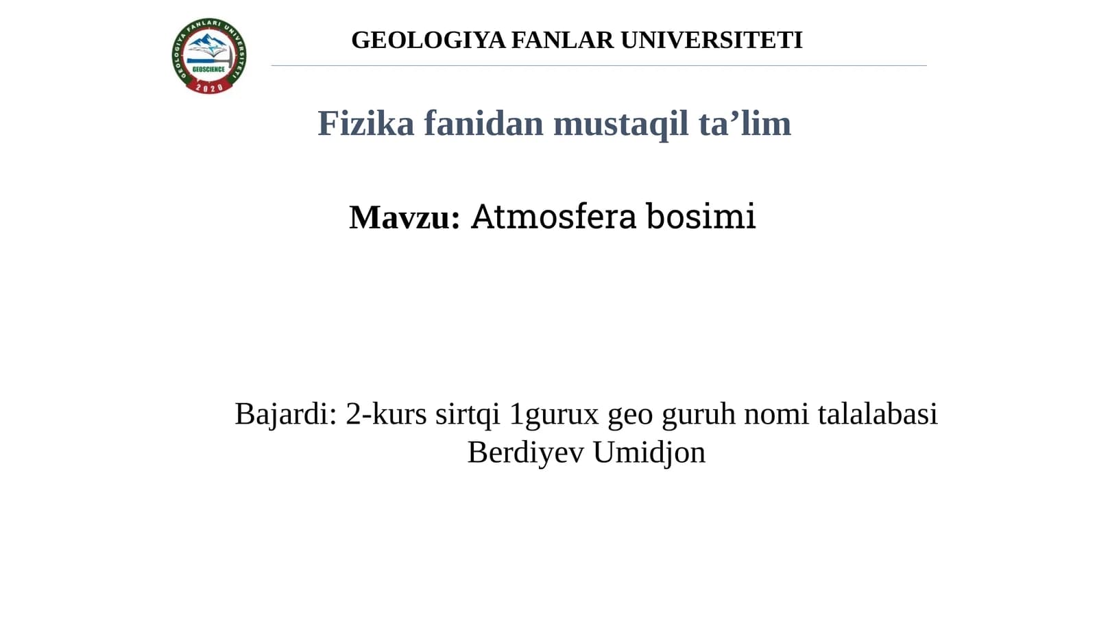 Atmosfera bosimi
