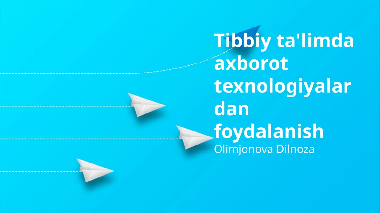 Tibbiy ta'limda axborot texnologiyalardan foydalanish