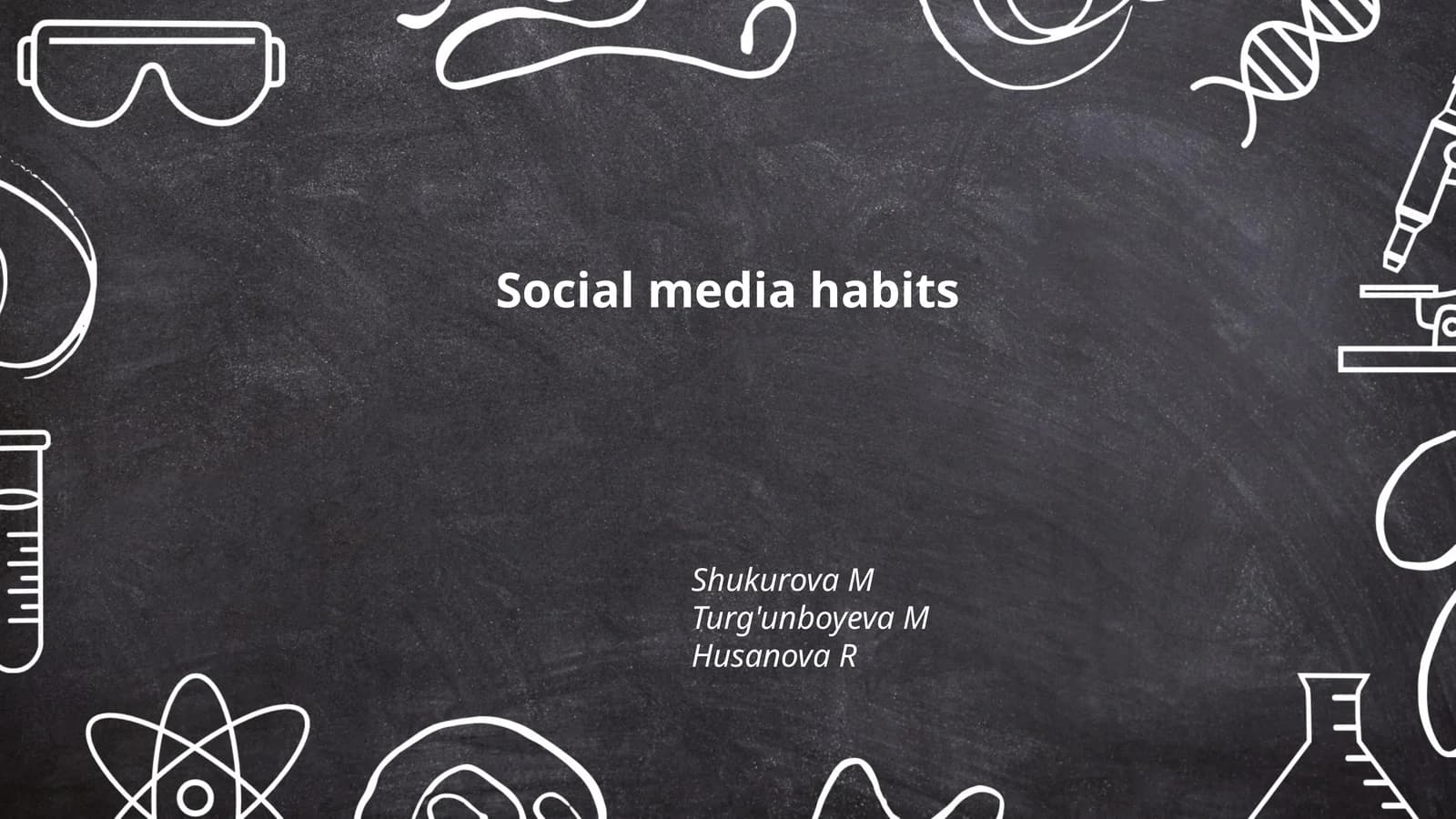 Social media habits