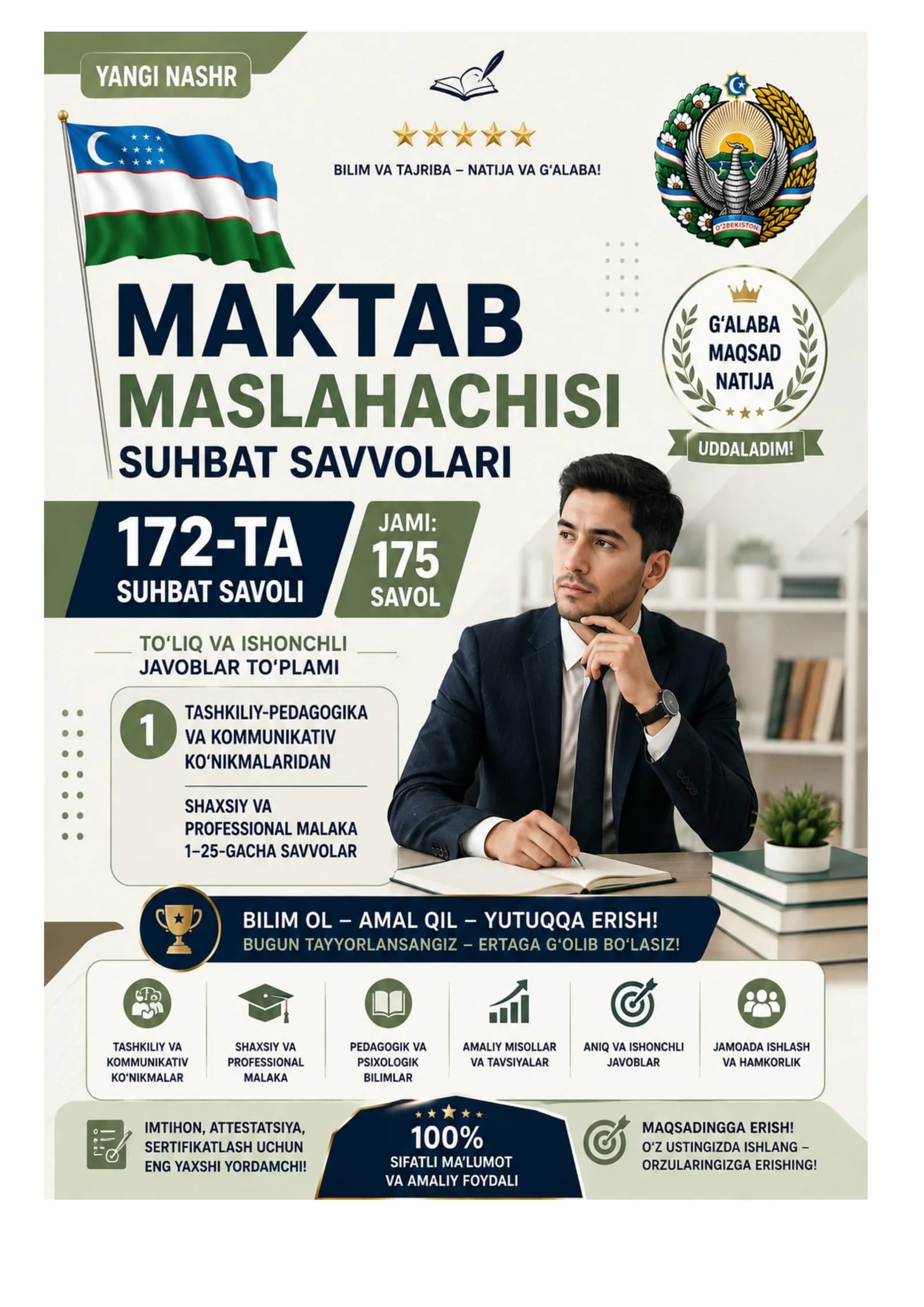 MAKTAB MASLAHACHISI SUHBAT SAVVOLARI