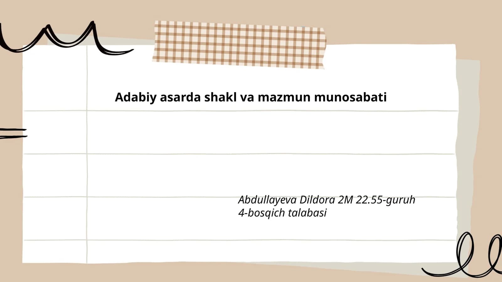 Adabiy asarda shakl va mazmun munosabati