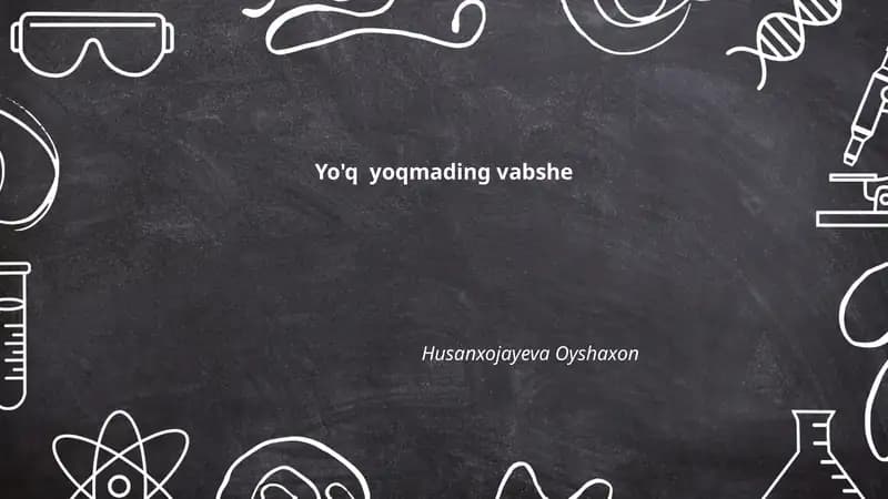 Yo'q yoqmading vabshe