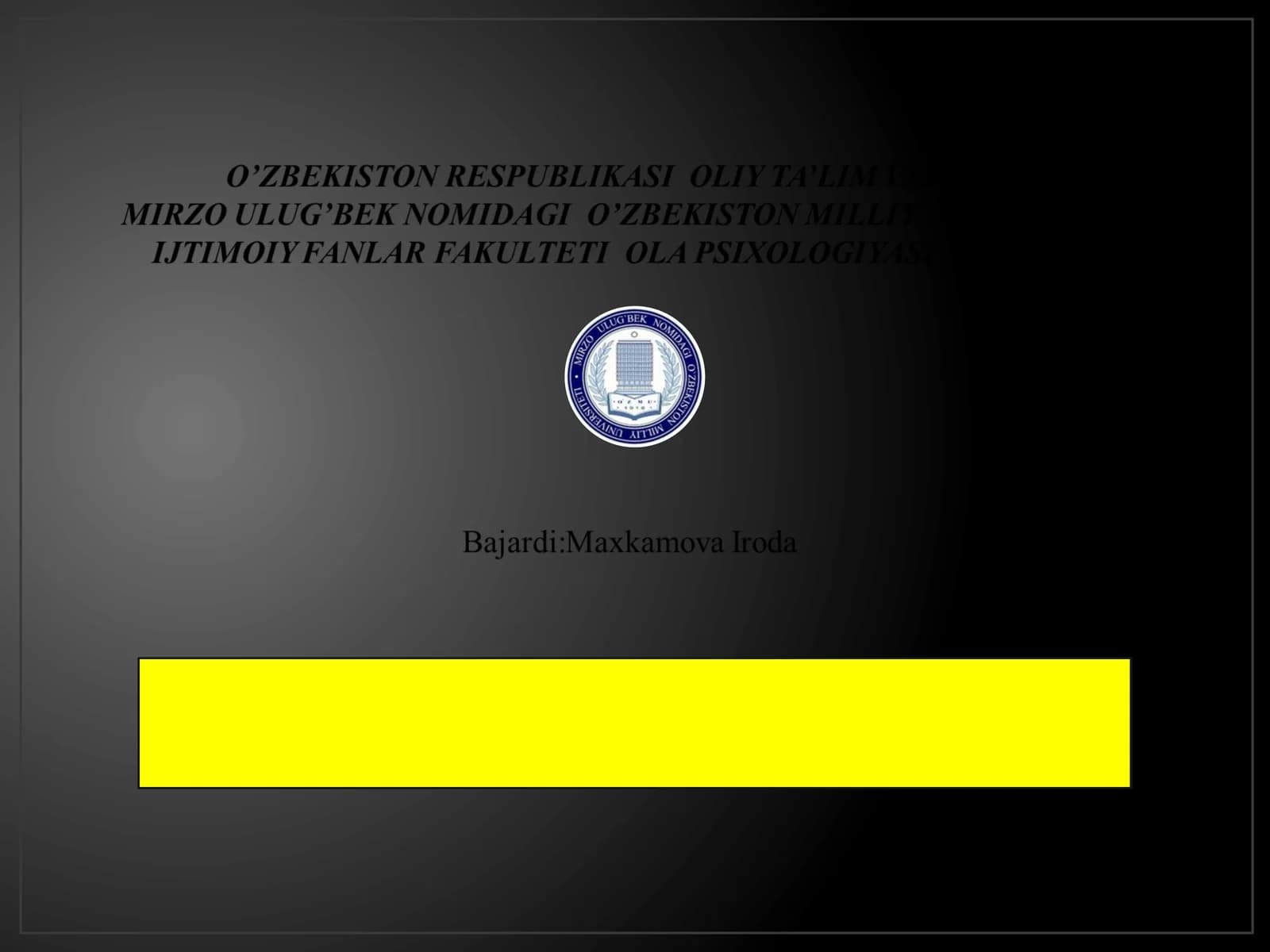 Test tuzishning asosiy bosqichlarini ajratish va tushuntirib berish