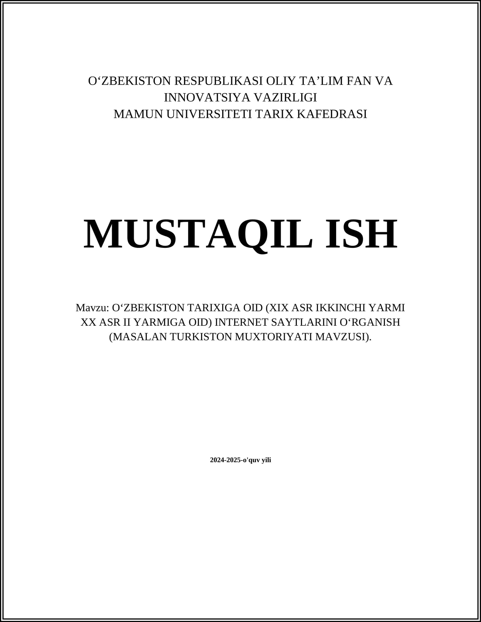 Turkiston Muxtoriyati