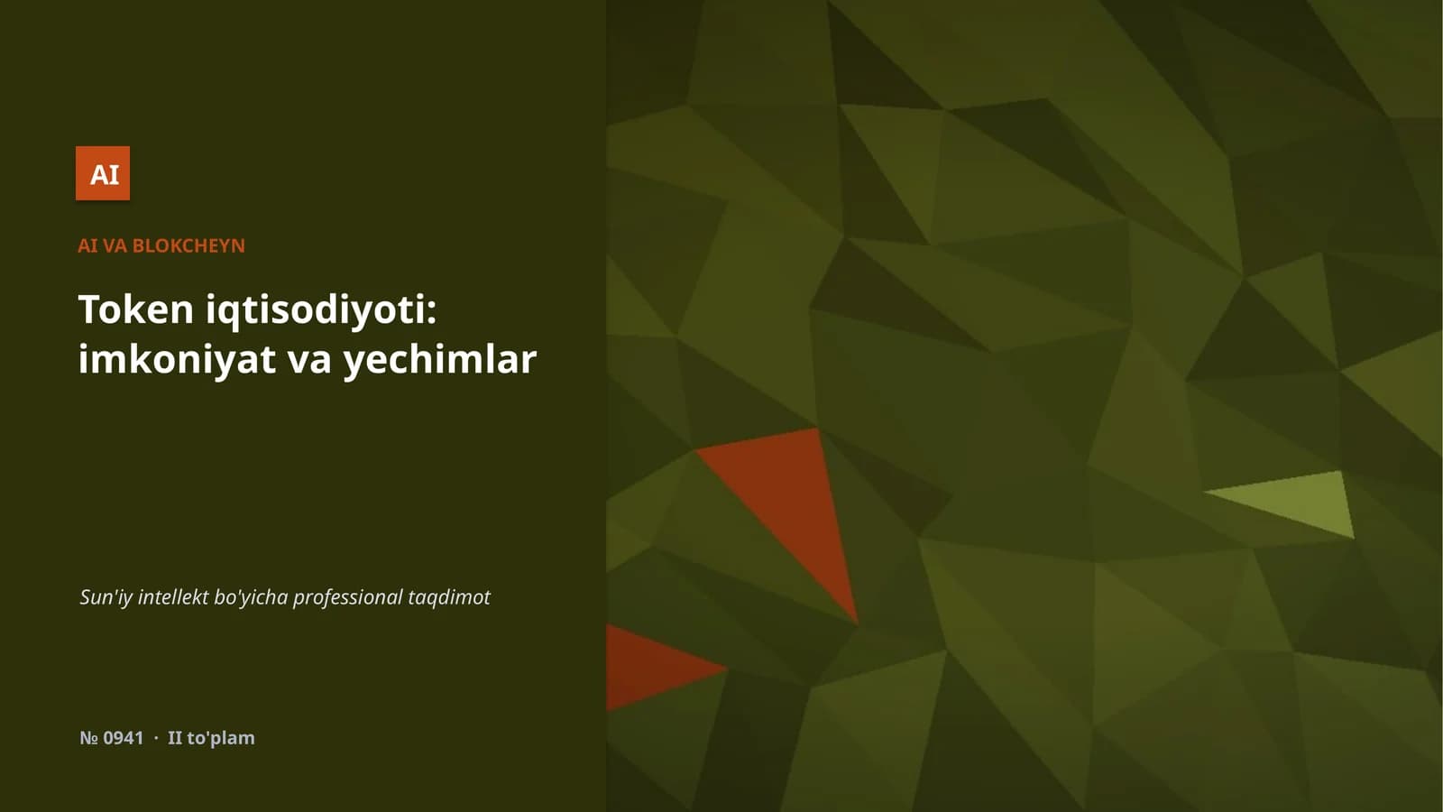 Token iqtisodiyoti: imkoniyat va yechimlar