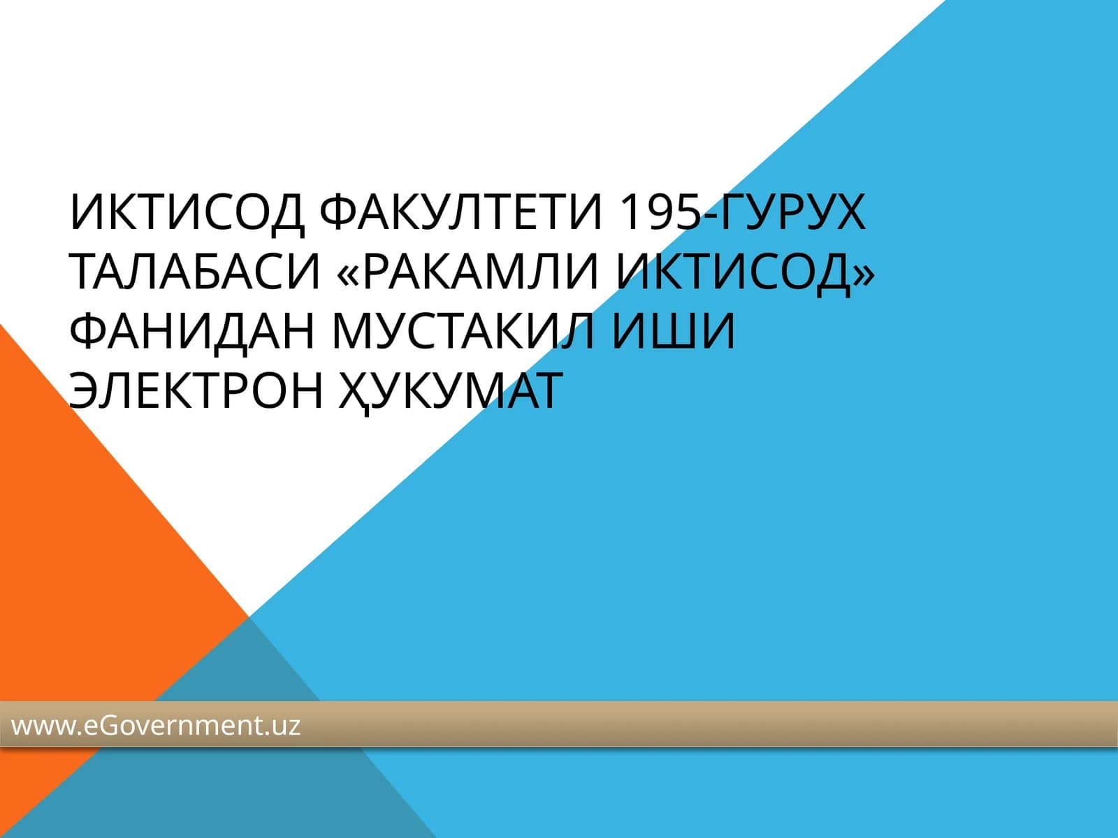 Электрон ҳукумат