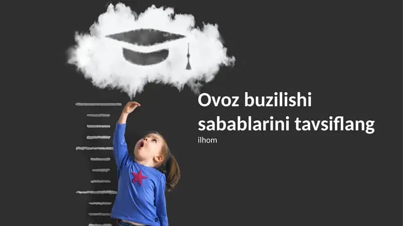 Ovoz buzilishining sabablari
