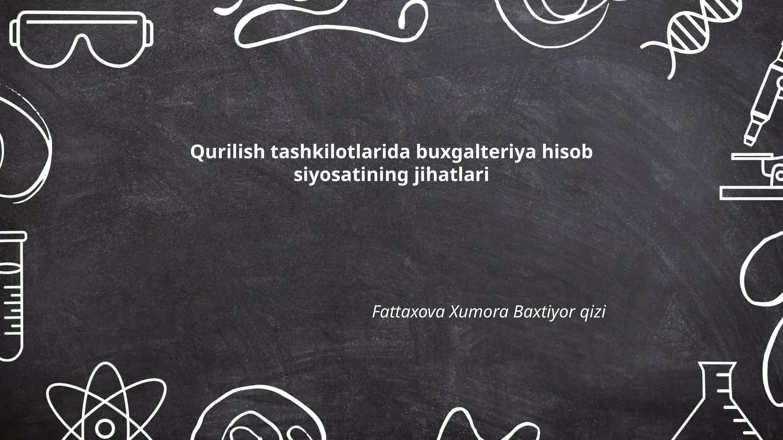 Qurilish tashkilotlarida buxgalteriya hisob siyosatini ishlab chiqish tamoyillari