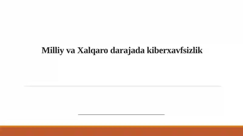 Kiberxavfsizlik