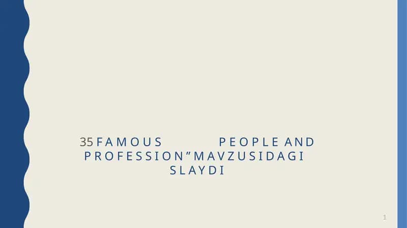 35FAMOUSPEOPLEAND PROFESSION