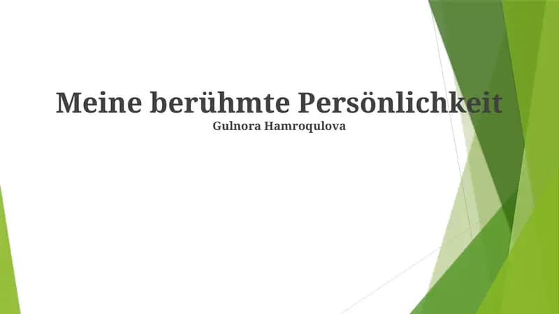 Meine berühmte Persönlichkeit