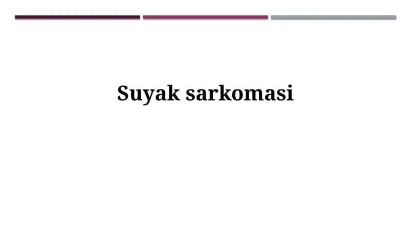 Suyaksarkomasi