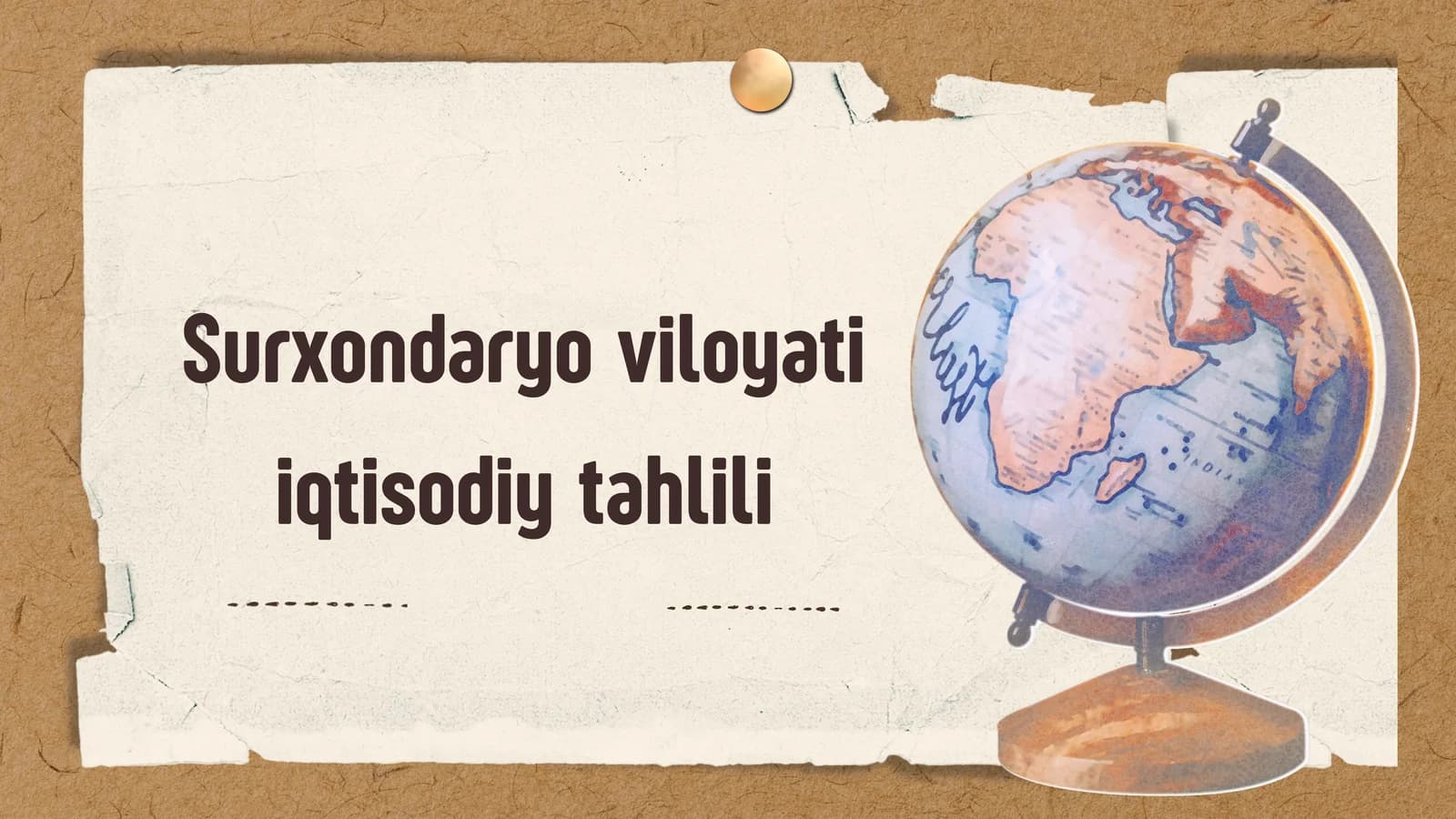 Surxondaryo viloyati iqtisodiy tahlili