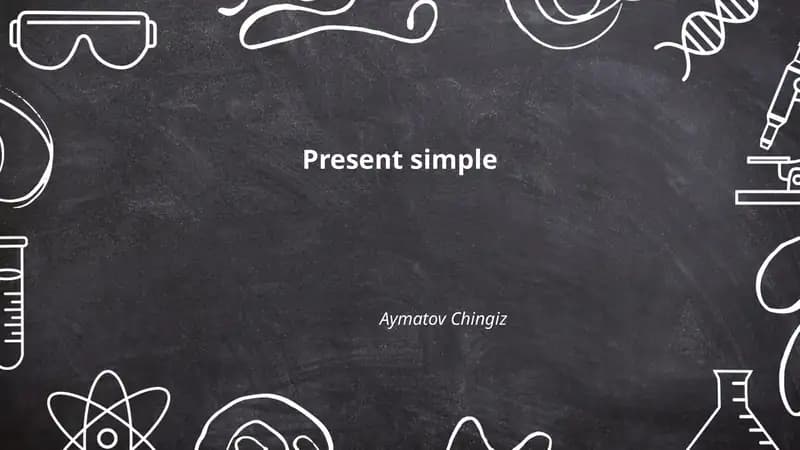 Present Simple taʼrifi