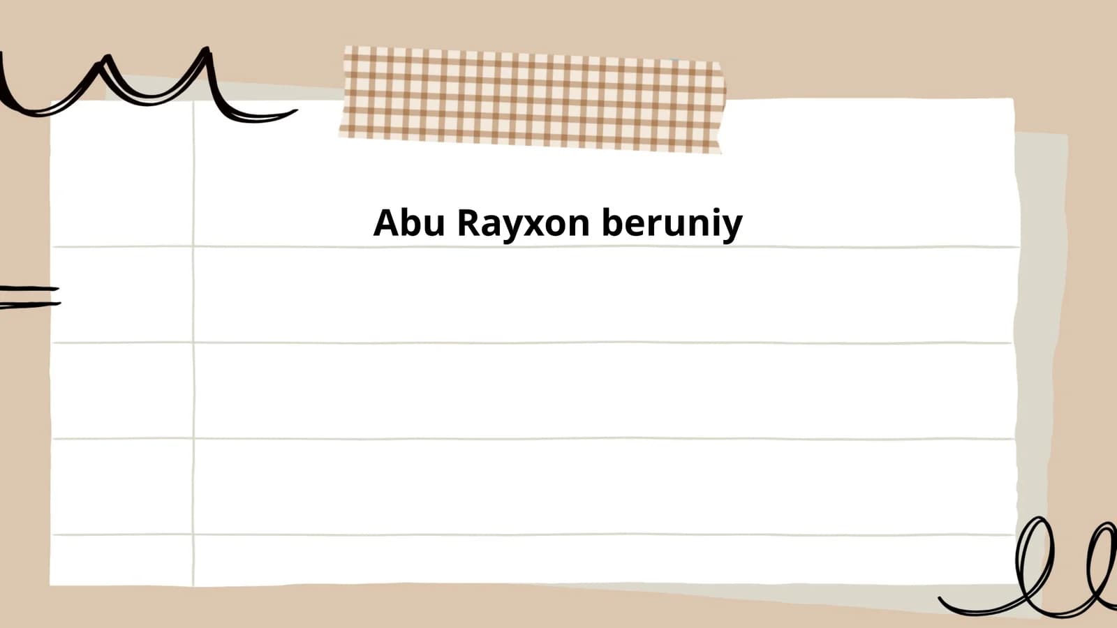 Abu Rayxon Beruniy