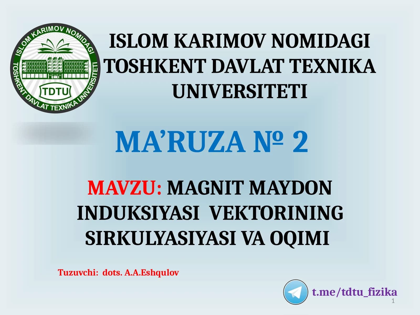 Magnit maydon induksiyasi vektorining oqimi