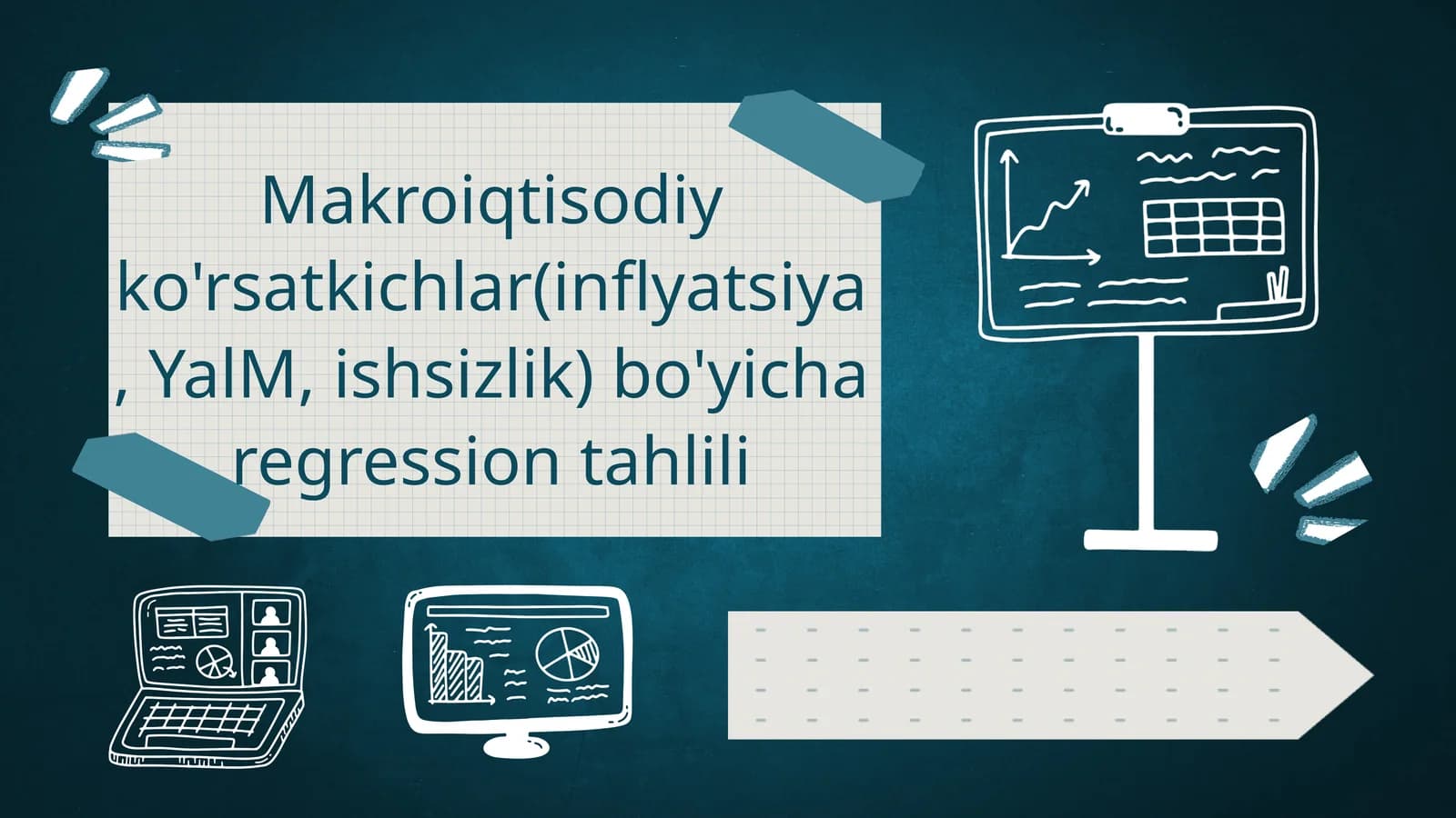 Makroiqtisodiy ko'rsatkichlar(inflyatsiya, YalM, ishsizlik) bo'yicha regression tahlili