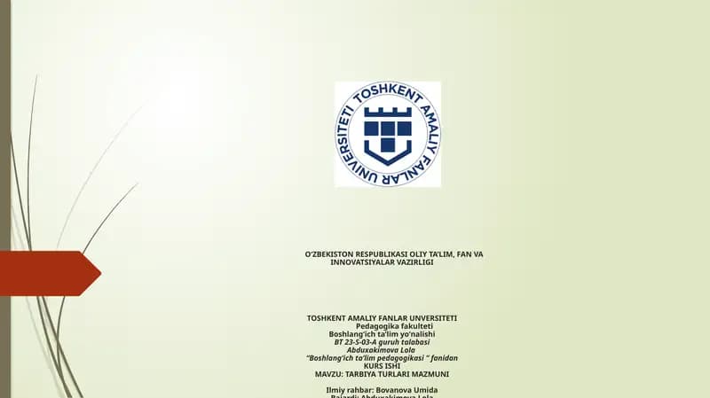 Boshlangʻich taʼlim pedagogikasi
