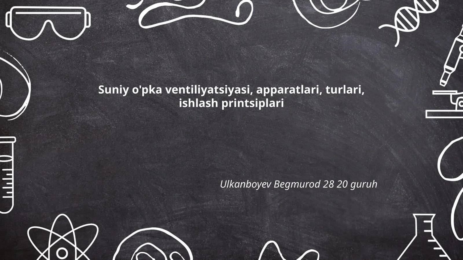 Sun'iy o'pka ventiliyatsiyasi, apparatlari, turlari, ishlash printsiplari