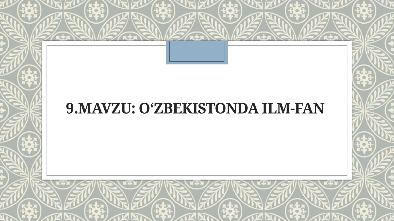 O‘zbekiston dailm-fan