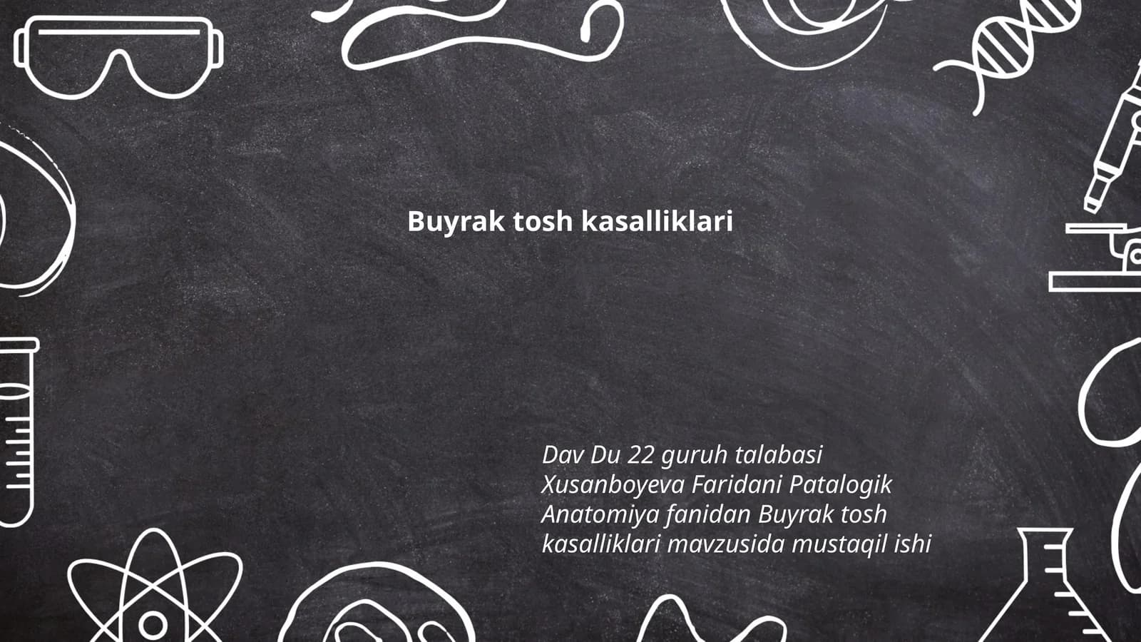 Buyrak tosh kasalliklari