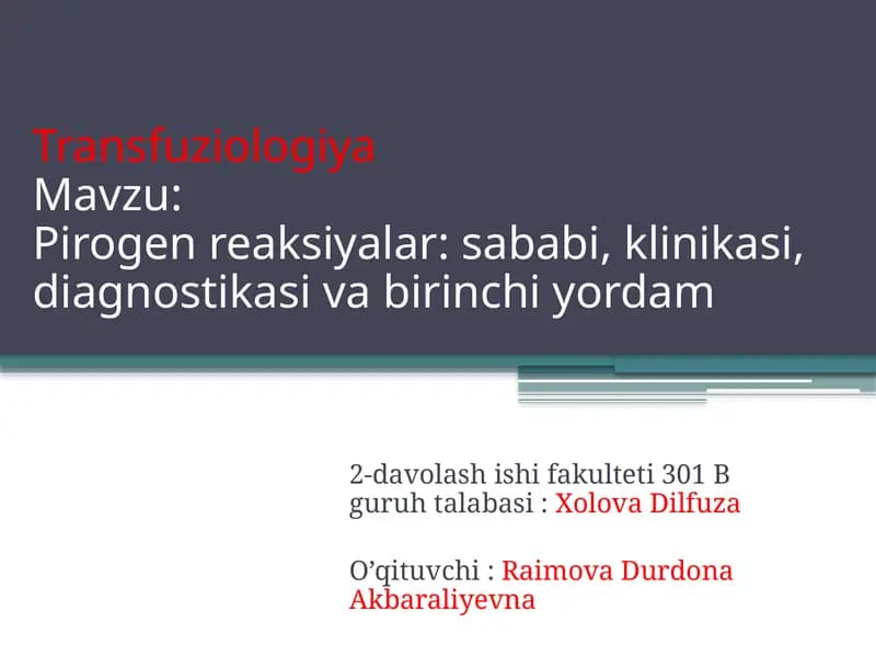 Transfuziologiya