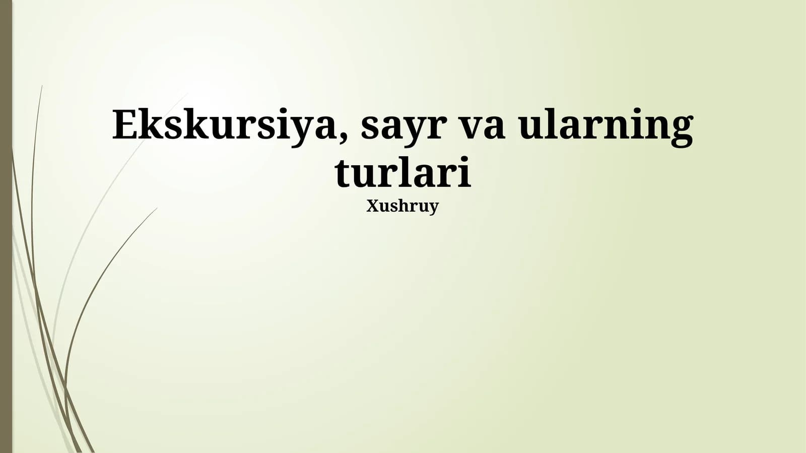 Sayohatlarni rejalashtirish
