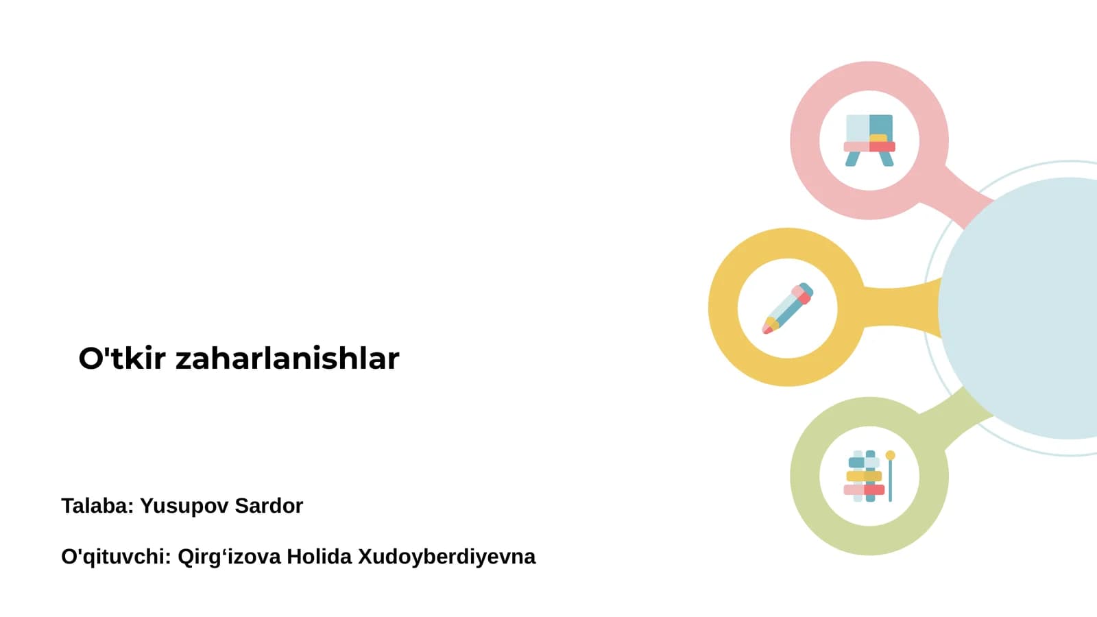 O'tkir zaharlanishlar